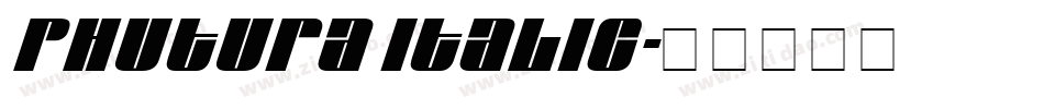 Phutura Italic字体转换